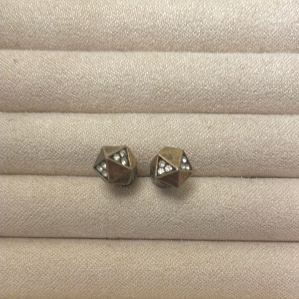 Chloe + Isabel Gold Crystal Stud Earrings